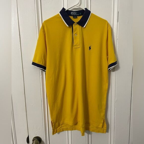 Polo Ralph Lauren Other - Polo by Ralph Lauren Yellow and Navy Polo Shirt